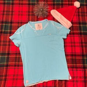 Men’s Doramafi Sicilias Aqua Blue shirt